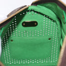 LOUIS VUITTON Monogram Perfo Speedy 30 Hand Bag Green M95181 LV Auth 195957V-20