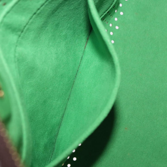 LOUIS VUITTON Monogram Perfo Speedy 30 Hand Bag Green M95181 LV Auth 195957V