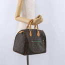 LOUIS VUITTON Monogram Perfo Speedy 30 Hand Bag Green M95181 LV Auth 195957V-23