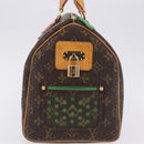 LOUIS VUITTON Monogram Perfo Speedy 30 Hand Bag Green M95181 LV Auth 195957V-3