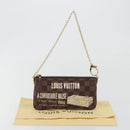 LOUIS VUITTON Damier Ebene Pochette Mira MM Pouch N63091 LV Auth 195958V-12