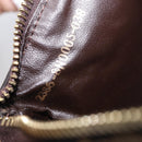 FENDI Zucca Canvas Hand Bag Black Brown Auth 195959V-20