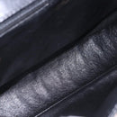 CHANEL Matelasse Chain Shoulder Bag Lamb Skin Black Silver CC Auth 195960A-21