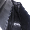 CHANEL Matelasse Chain Shoulder Bag Lamb Skin Black Silver CC Auth 195960A-22