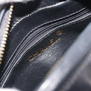 CHANEL Matelasse Chain Shoulder Bag Lamb Skin Gold Black CC Auth 195961V-19