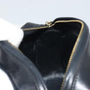 CHANEL Matelasse Chain Shoulder Bag Lamb Skin Gold Black CC Auth 195961V-20