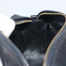 CHANEL Matelasse Chain Shoulder Bag Lamb Skin Gold Black CC Auth 195961V-21