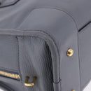 LOEWE Amazona 28 Hand Bag Leather Gray Gold Auth 195962M-15