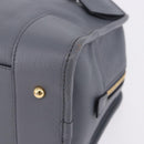 LOEWE Amazona 28 Hand Bag Leather Gray Gold Auth 195962M-16