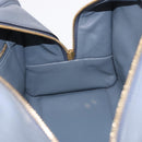 LOEWE Amazona 28 Hand Bag Leather Gray Gold Auth 195962M-21