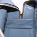 LOEWE Amazona 28 Hand Bag Leather Gray Gold Auth 195962M-22