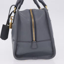 LOEWE Amazona 28 Hand Bag Leather Gray Gold Auth 195962M-3