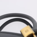 LOEWE Amazona 28 Hand Bag Leather Gray Gold Auth 195962M-14