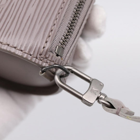 LOUIS VUITTON Epi Soufflot Pouch Lilac LV Auth 195965