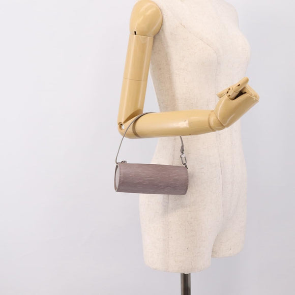 LOUIS VUITTON Epi Soufflot Pouch Lilac LV Auth 195965