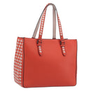 BOTTEGA VENETA INTRECCIATO Tote Bag Leather Red Auth 195966V-1