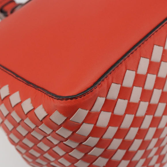 BOTTEGA VENETA INTRECCIATO Tote Bag Leather Red Auth 195966V