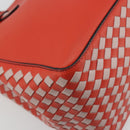 BOTTEGA VENETA INTRECCIATO Tote Bag Leather Red Auth 195966V-9