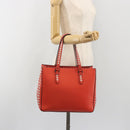 BOTTEGA VENETA INTRECCIATO Tote Bag Leather Red Auth 195966V-23