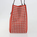 BOTTEGA VENETA INTRECCIATO Tote Bag Leather Red Auth 195966V-4