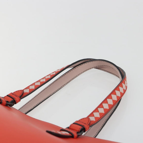 BOTTEGA VENETA INTRECCIATO Tote Bag Leather Red Auth 195966V