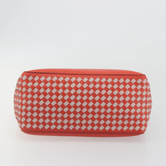 BOTTEGA VENETA INTRECCIATO Tote Bag Leather Red Auth 195966V