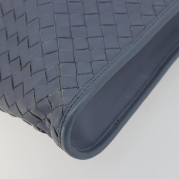 BOTTEGA VENETA INTRECCIATO Briefcase Leather 2way Light Blue Auth 195968A