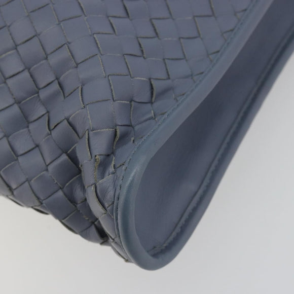 BOTTEGA VENETA INTRECCIATO Briefcase Leather 2way Light Blue Auth 195968A