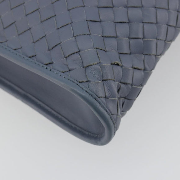 BOTTEGA VENETA INTRECCIATO Briefcase Leather 2way Light Blue Auth 195968A