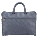 BOTTEGA VENETA INTRECCIATO Briefcase Leather 2way Light Blue Auth 195968A-13