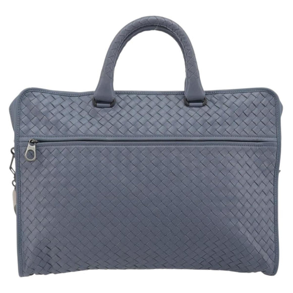 BOTTEGA VENETA INTRECCIATO Briefcase Leather 2way Light Blue Auth 195968A