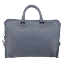BOTTEGA VENETA INTRECCIATO Briefcase Leather 2way Light Blue Auth 195968A-2