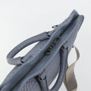 BOTTEGA VENETA INTRECCIATO Briefcase Leather 2way Light Blue Auth 195968A-6