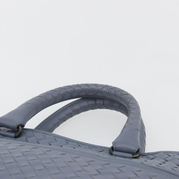BOTTEGA VENETA INTRECCIATO Briefcase Leather 2way Light Blue Auth 195968A