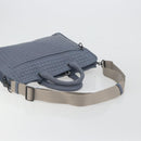 BOTTEGA VENETA INTRECCIATO Briefcase Leather 2way Light Blue Auth 195968A-9