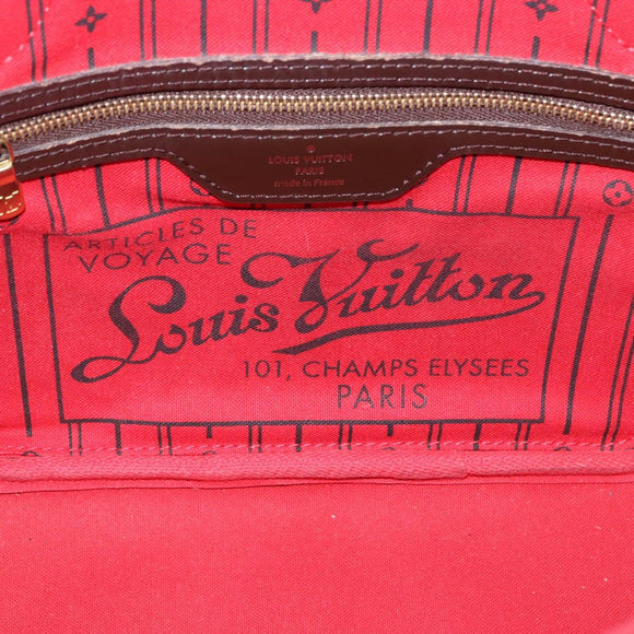 LOUIS VUITTON Damier Ebene Neverfull PM Tote Bag N51109 LV Auth 195969