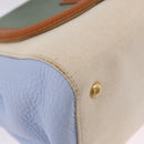 FENDI Hand Bag Canvas 2way Beige Silver Auth 195971A-16
