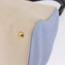 FENDI Hand Bag Canvas 2way Beige Silver Auth 195971A-19
