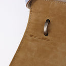 FENDI Hand Bag Canvas 2way Beige Silver Auth 195971A-10