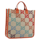 GUCCI Children's GG Canvas Hand Bag Beige 550763 Auth 195973M-1