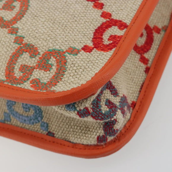 GUCCI Children's GG Canvas Hand Bag Beige 550763 Auth 195973M