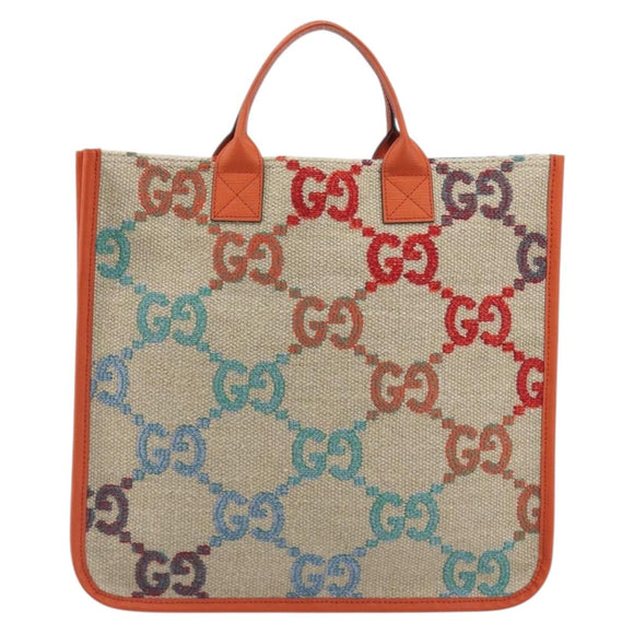 GUCCI Children's GG Canvas Hand Bag Beige 550763 Auth 195973M