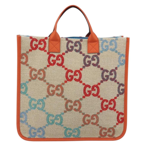 GUCCI Children's GG Canvas Hand Bag Beige 550763 Auth 195973M