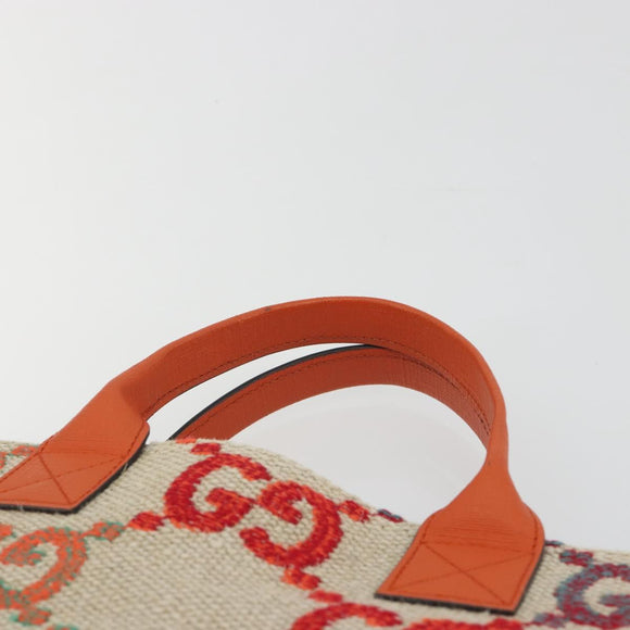 GUCCI Children's GG Canvas Hand Bag Beige 550763 Auth 195973M