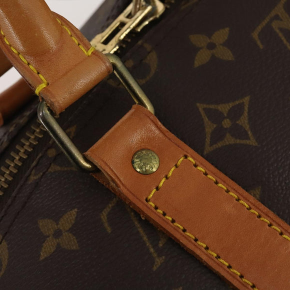 LOUIS VUITTON Monogram Keepall 55 Boston Bag M41424 LV Auth 195976A