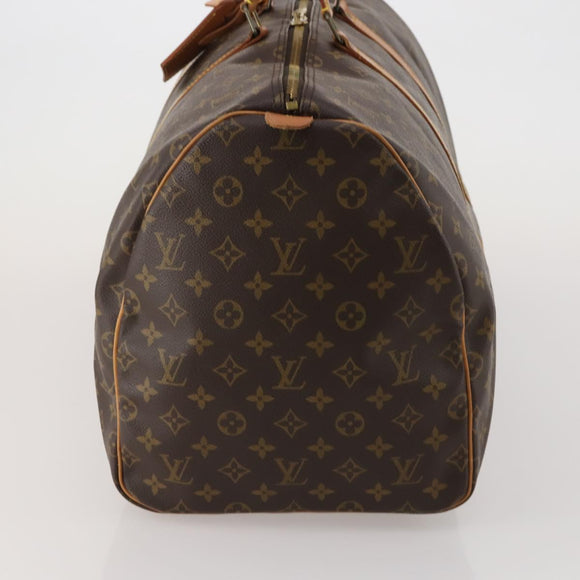 LOUIS VUITTON Monogram Keepall 55 Boston Bag M41424 LV Auth 195976A