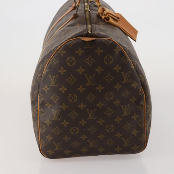 LOUIS VUITTON Monogram Keepall 55 Boston Bag M41424 LV Auth 195976A