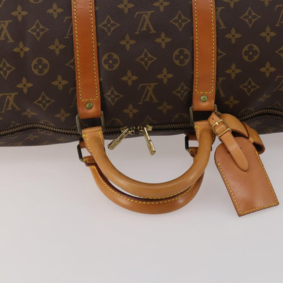 LOUIS VUITTON Monogram Keepall 55 Boston Bag M41424 LV Auth 195976A