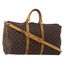 LOUIS VUITTON Monogram Keepall Bandouliere 50 Boston Bag M41416 LV Auth 195977-1