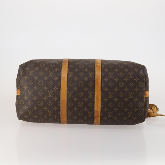 LOUIS VUITTON Monogram Keepall Bandouliere 50 Boston Bag M41416 LV Auth 195977